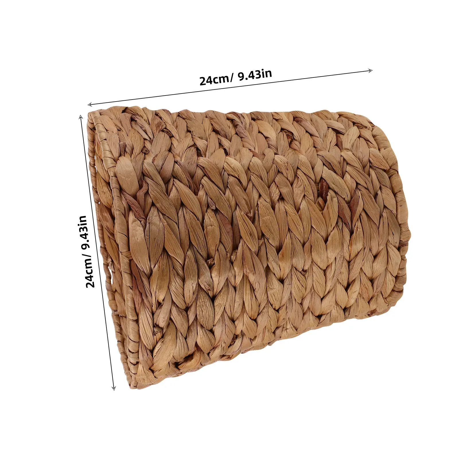 Wicker Trash Can Handwoven Natural Gourd Grass Bedroom Waste Bin Tabletop Garbage Basket For Bathroom Kitchen Office Space