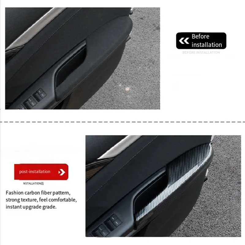 AC54-Car Maniglia per porta interna Bracciolo Cornice decorativa Patch per Honda Civic di decima generazione 2016-2021