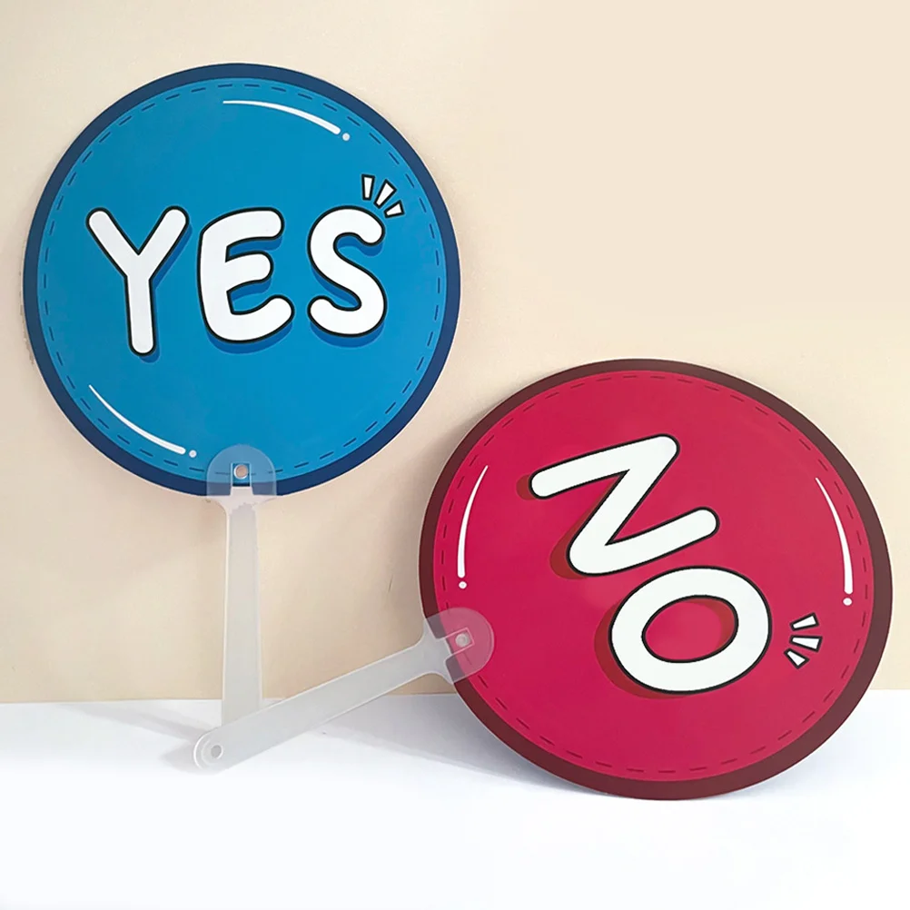 10 قطعة من البلاستيك نعم لا المجاذيف لوحات الاستجابة للفصول الدراسية للطلاب التصويت علامات ردود الفعل الكاذبة الحقيقية وسائل تعليمية محمولة باليد