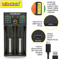LiitoKala Lii-202 Universal Li-ion Battery Charger for 18650 26650 16340 14500 Models