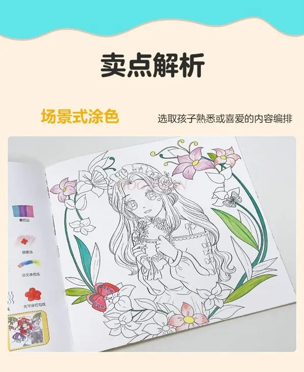 

Princess Coloring Picture Book, Princess Coloring Picture Book, Princess Dress Up, Coloring Show, Children's Painting Book