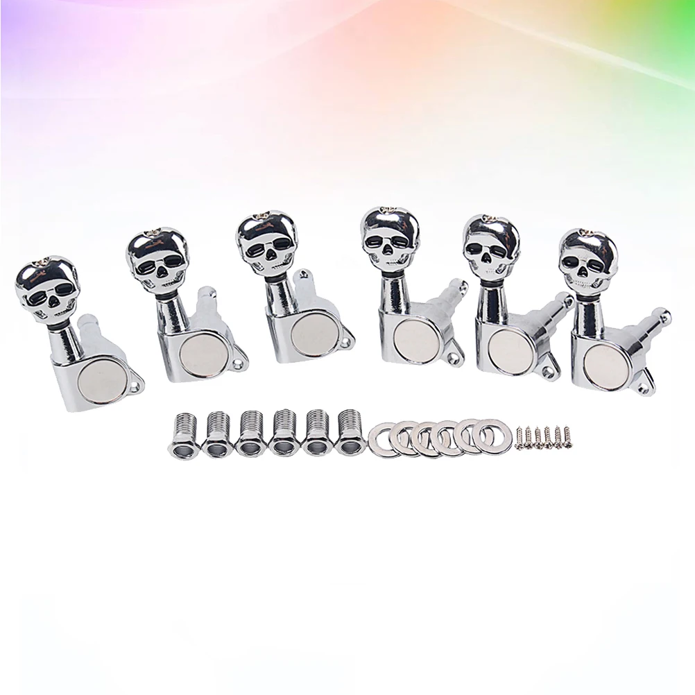 

1 set Guitar Tuning Pegs Replacement Durable Metal Electric Bass String Fixing Accessories Tuner Keys Machine Heads