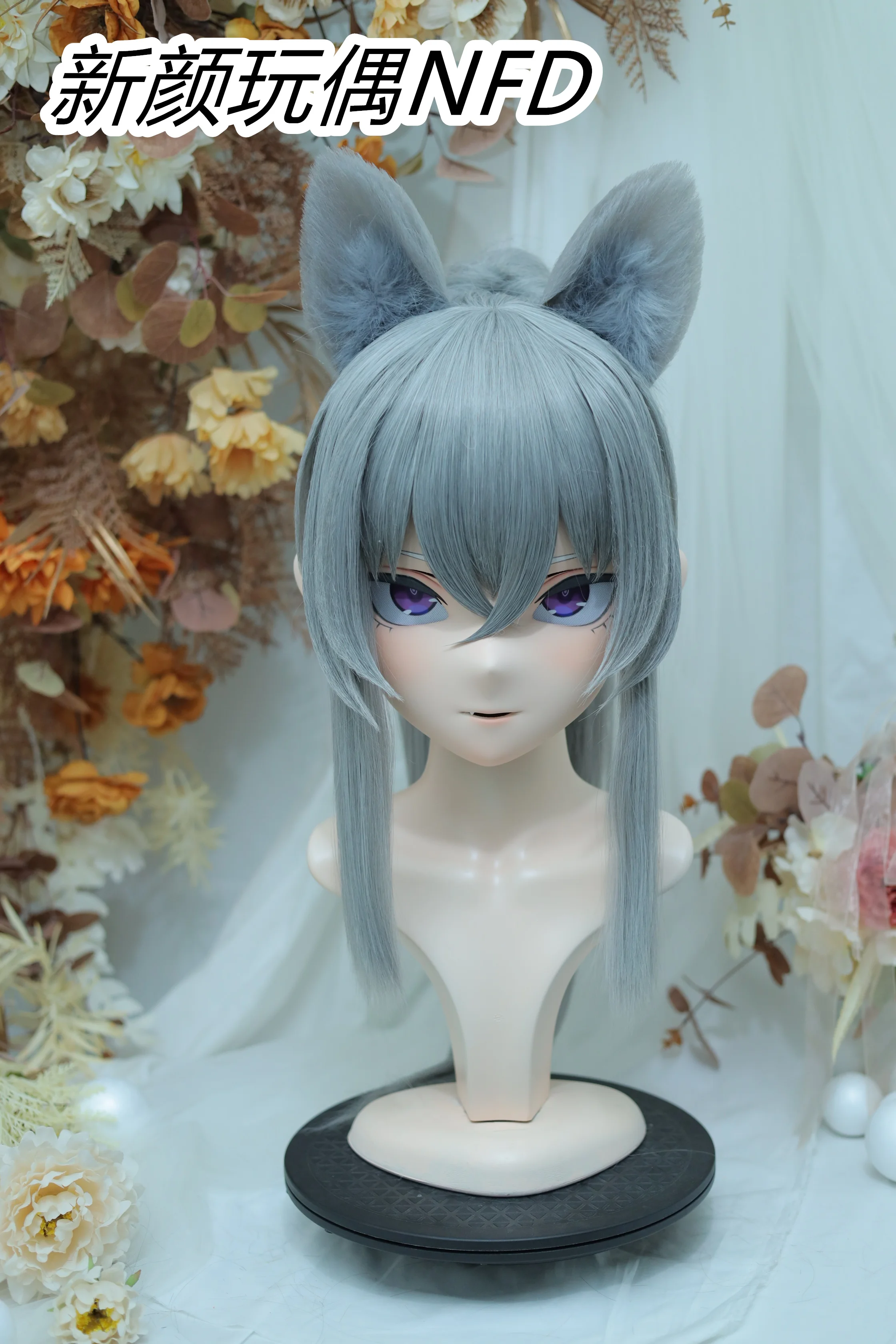 (NFD-1714)  Customize Character Female/Girl Resin Kig Full Head With Lock Anime Cosplay Japanese Animego Kigurumi Mask