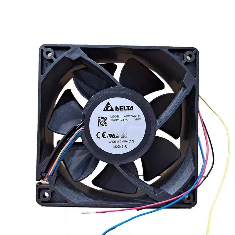 For Delta QFR1224GHE 0.57a 24V 12038 Violent 1212GHE 12V 4-wire temperature-controlled PWM fan