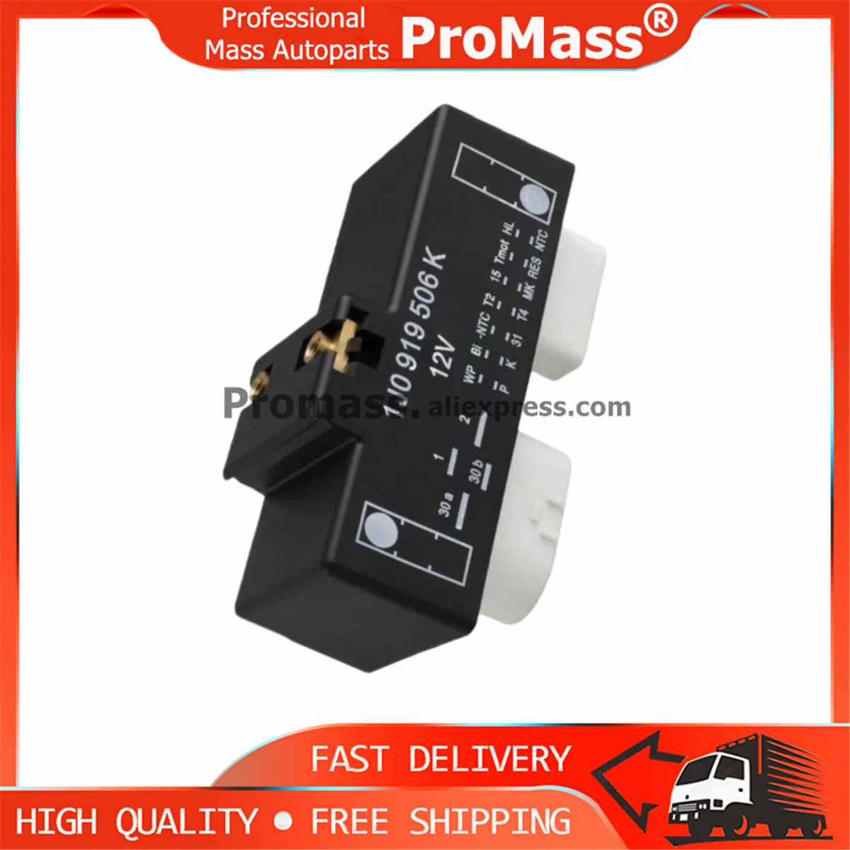 1PCS Módulo de Relé de Control del Ventilador de Refrigeración para VW Audi A3 TT Golf Jetta POLO Beetle MK4 Bora 1J0919506K 1J0 919 506 K 1J0 919 506K