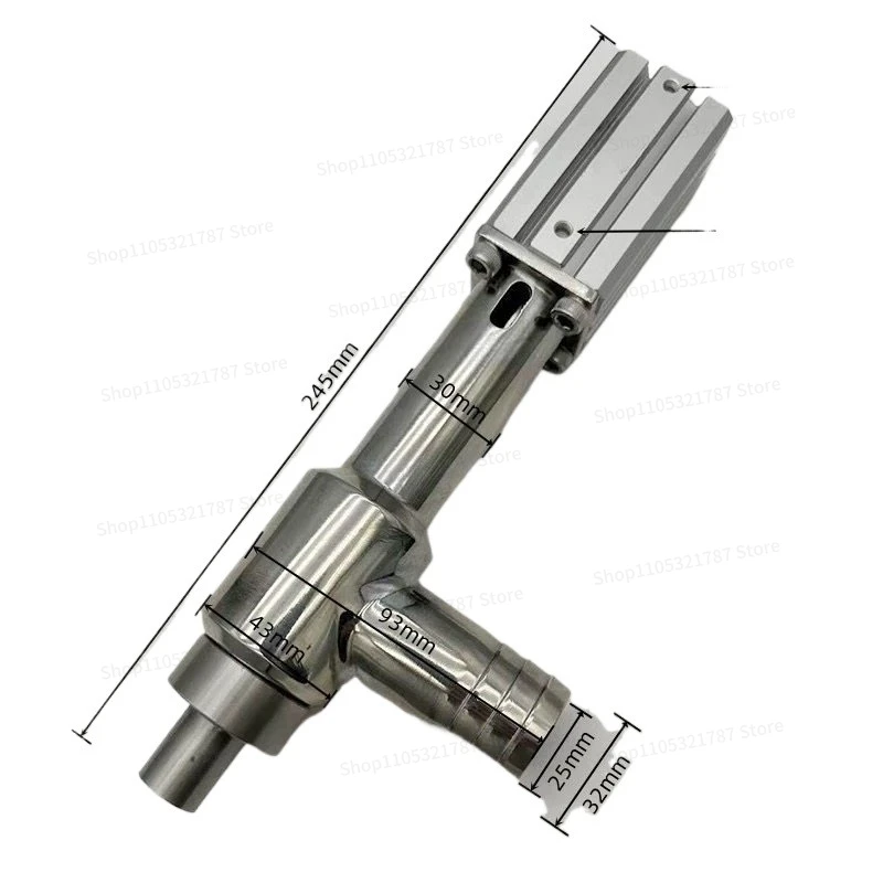 For 304 Filling Machine Discharge Nozzle, Paste Liquid 170 Unilateral L Block - Simple Filling Head, Filling Machine Accessories