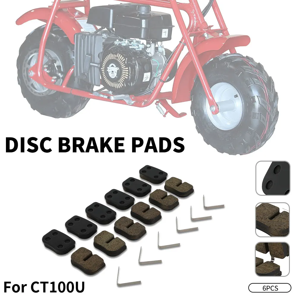 

Колодки дискового тормоза для мини-велосипеда, детали для 79cc 97cc 100cc 105cc 2.8hp Coleman CT100U CC100X Baja Doodle DB30 Monster Moto MMB80 MMB105