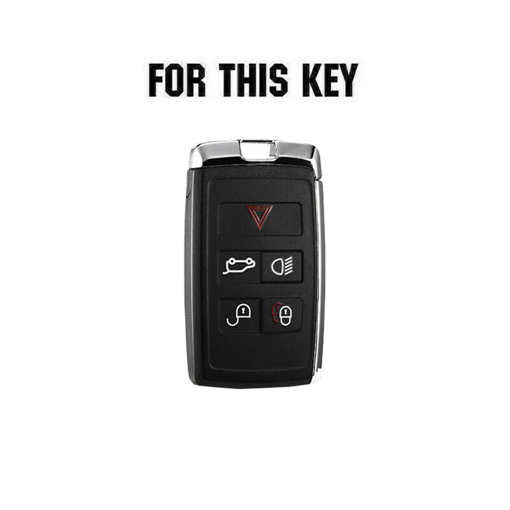 TPU Car Remote Key Fob Case Cover For Land Rover Range Rover Sport Discovery Elander 2 Eevoque Accessories Holder Shell Keychain