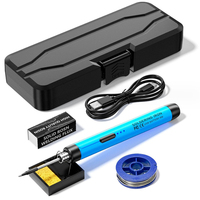 Multifunctional USB Digital Electric Soldering Iron Set Kit Intelligent 300-450℃ Temperature Adjustable Solder Welding Iron Tool