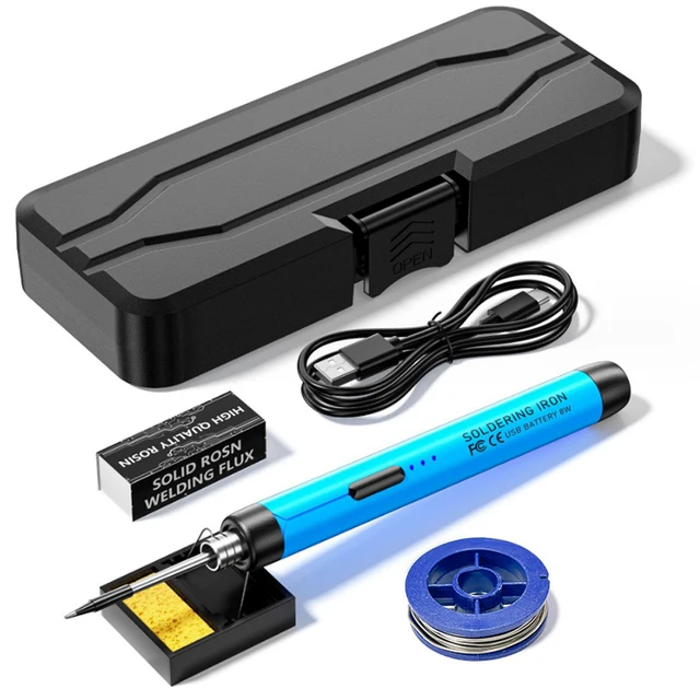 Wielofunkcyjne USB cyfrowy zestaw zestaw do lutowania elektrycznych inteligentny narzędzie do końcówka do spawania lutowniczej o regulowanej temperaturze 300-450 ℃