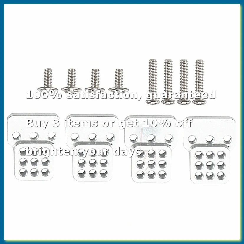 RC Car Metal Shock Tower Bracket Kits 4Pcs Shock Absorbers Extension Seat for 1/16 C-14 C-24 Truck Parts