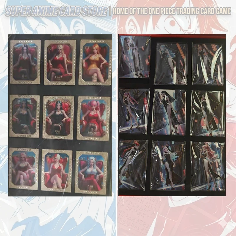 Anime ONE PIECE Metal Cards Perona Carrot Boa Hancock Nefertari D Vivi Yamato Shirahoshi Vinsmoke Reiju Collectible Cards