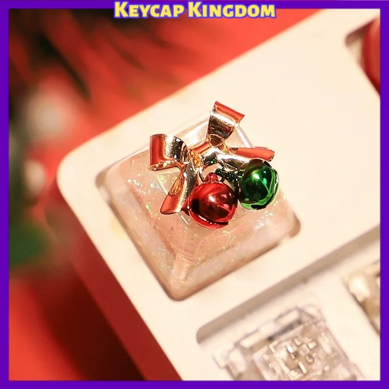 Original Love Bow Custom Artisan Keycap Mechanical Keyboard Handmade DIY Point Keycap Supplement Key Cute Accessories Girl Gift