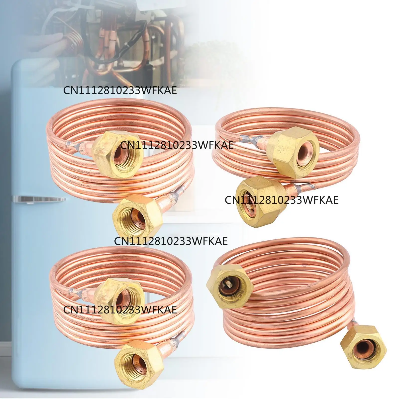 Refrigerator Tube DIY Capillary Tubing 3mm Flexible Coil Copper Tubes for Refrigerating Cabinet Refrigerator Hardware Tool