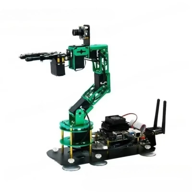 6DOF AI Visual Robotic Arm ROS Robot Kit, 15KG 6KG Servo AI Robot Arm for Jetson Nano 4GB, CE ROHS Certified