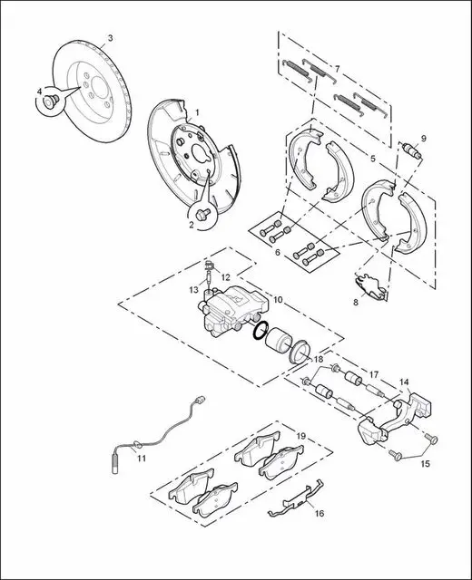 1kit Rear Brake pads set auto car PAD KIT-FR DISC BRAKE for Chinese SAIC MG6 ROEWE 550 Automobile part SFP90005A