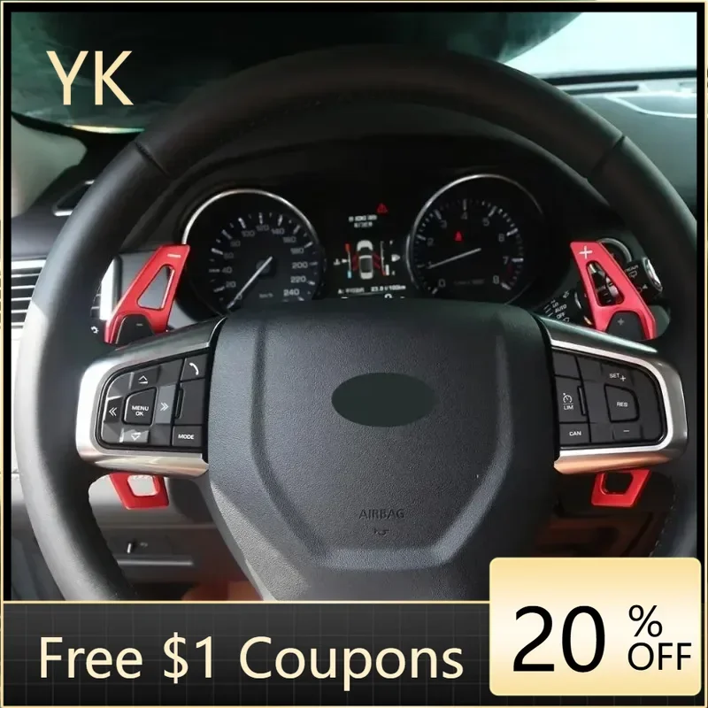 

Aluminum Alloy Blue For Jaguar XF XE XJ F-PACE F-TYPE 2011-2021 Interior Car Accessories Car Steering Wheel Gear Shift Paddles