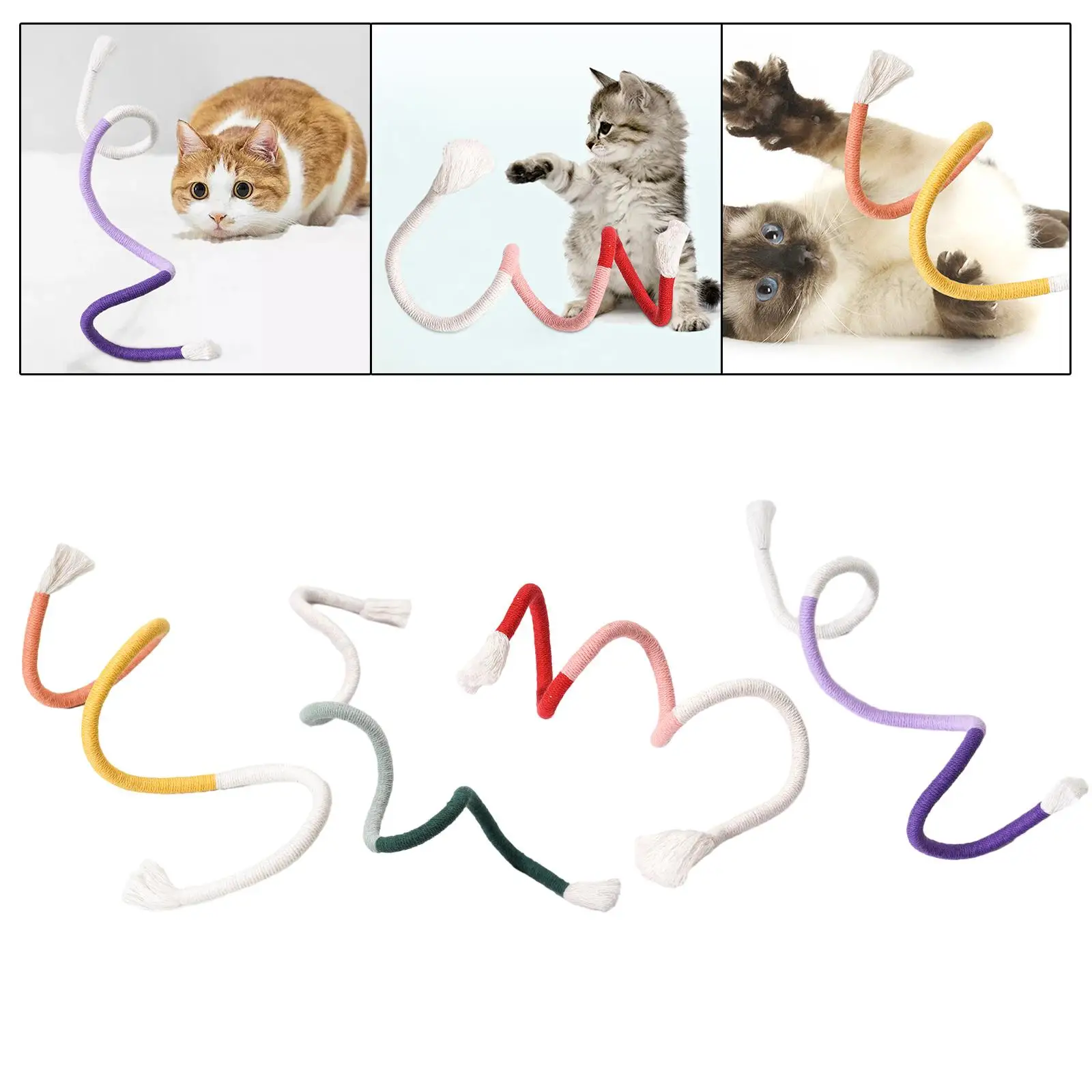 Cat Toy Bite Rope Pet Toy Interactive Toy Household Soft Bite Resistant