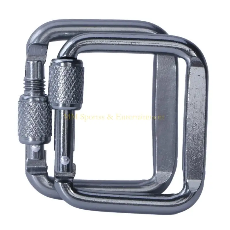 31BE Aluminium Carabiner Locking Carabiner Hook for Backpacks Camping Travels Travel