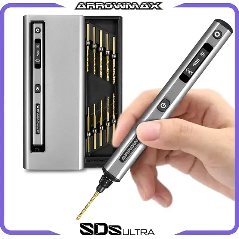 ARROWMAX 미니 전기 드릴 로타리 도구 공예용 충전식 무선 드릴 목재 플라스틱 알루미늄 동전 홈 DIY SDS Ultra