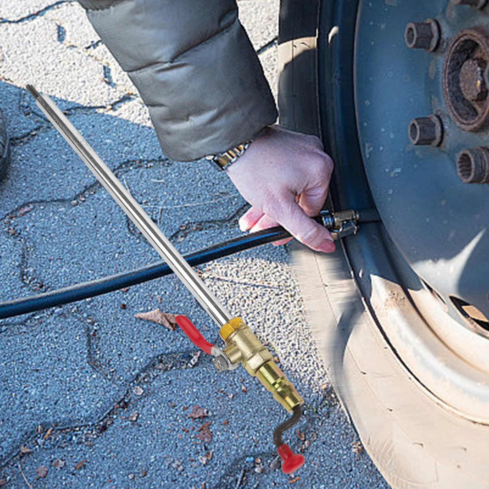 

Portable Tire Inflator Air Chuck for Heavy Duty Vehicles Efficient Inflation Compatible with Electric Inflators