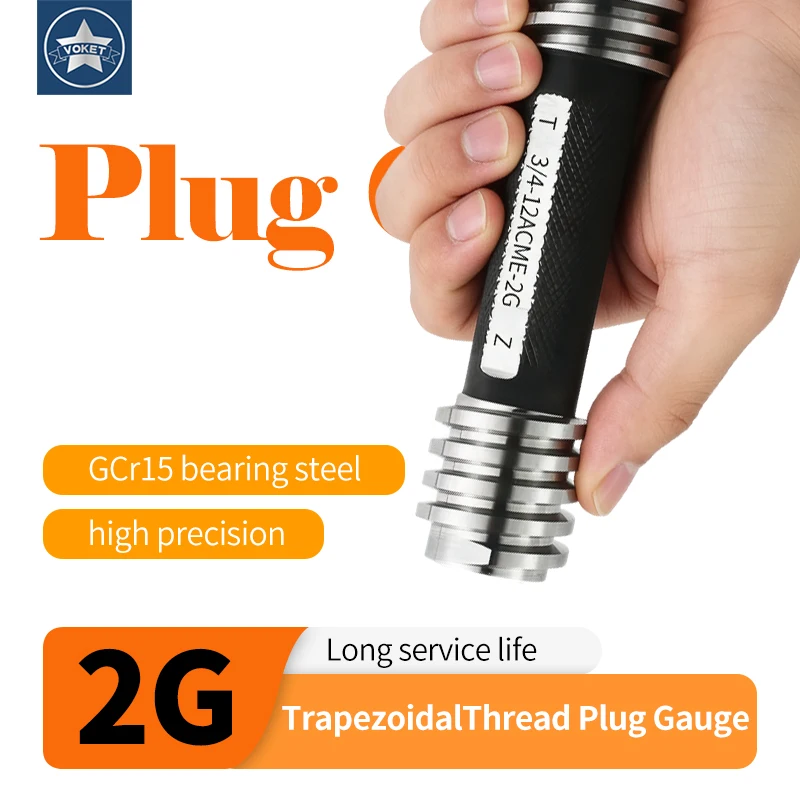 

1 шт. 2G ACME Трапецеидальный резьбовой калибр-пробка (измерительный инструмент) ACME 1/4 5/16 3/8 7/16 1/2 5/8 3/4 7/8 1''-- 1''1/8~1''3/4 Высокое качество