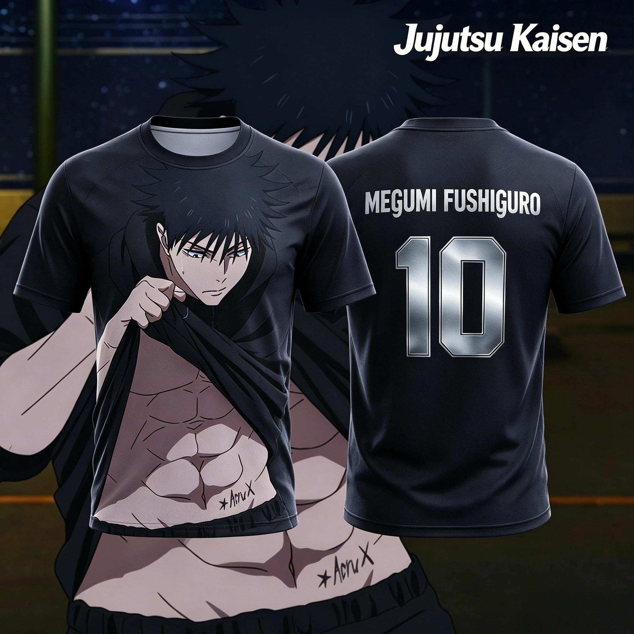 camisa-de-futebol-especial-anime-jujutsu-kaisen-2026-verao-nova-no10-no7-megumi-fushiguro-estampada-em-3d-para-adultos-e-criancas-y2k