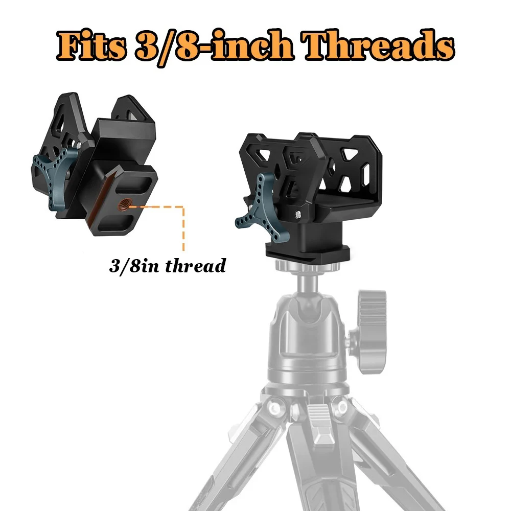 Rifle Saddle Clamp Aluminum Alloy Shooting Rest Mount with Bubble Level Anti-Scratch Pad and 3/8