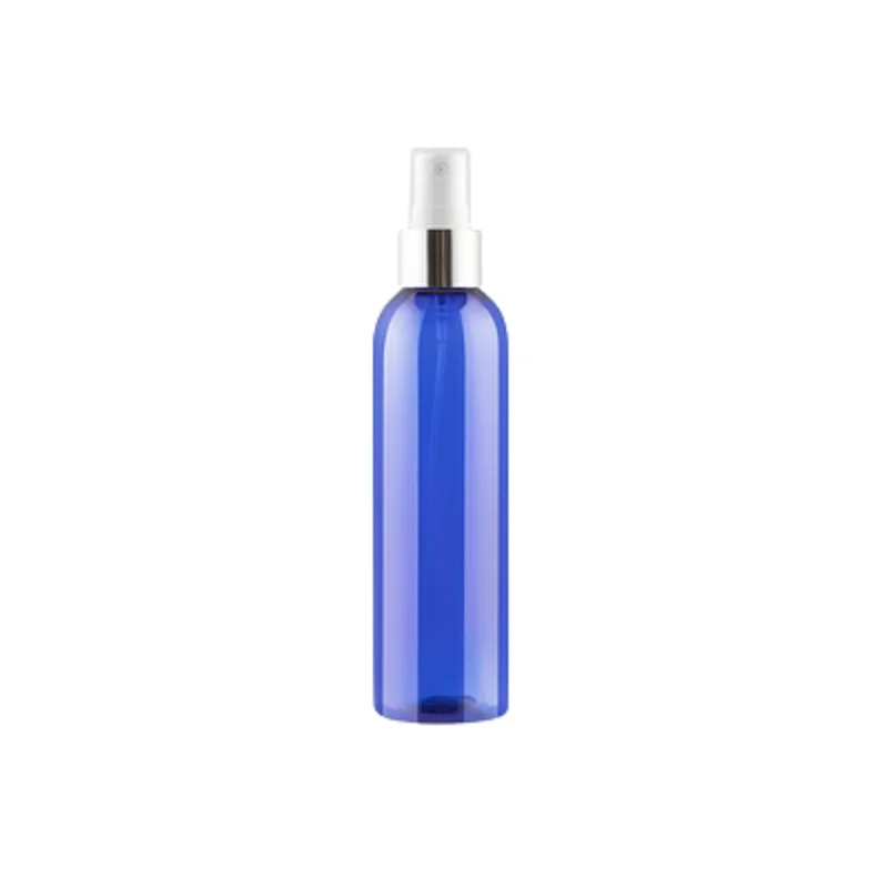 20Pcs Empty Plastic Bottle Shiny Gold Silver Pump 200ML Blue Pink Brown Portable Refillable Cosmetic Packaging Spray Mist Bottle