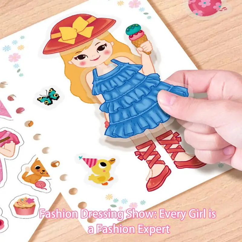 Poking Art DIY Toys Poking Art And Craft Kits For Kids Poking Children's Hundred Change Dress Educational Toys For Girls