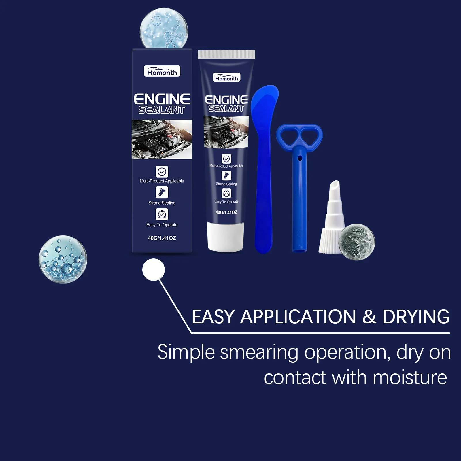 Motorcycle & Car Engine Sealant Hi-Temp RTV Silicone Gasket Maker Anti-Leak Waterproof Automotive Repair Sealing Adhesive