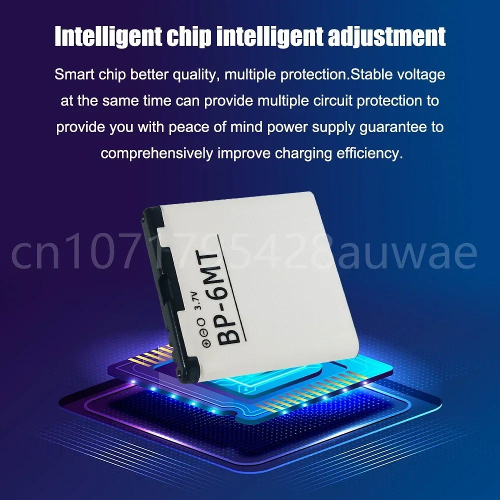 Battery BP-6MT 1050mAh for Nokia N81 N82 N81-8G E51 E51i 6720 6720C BP 6MT Mobile Phone Replacement Battery