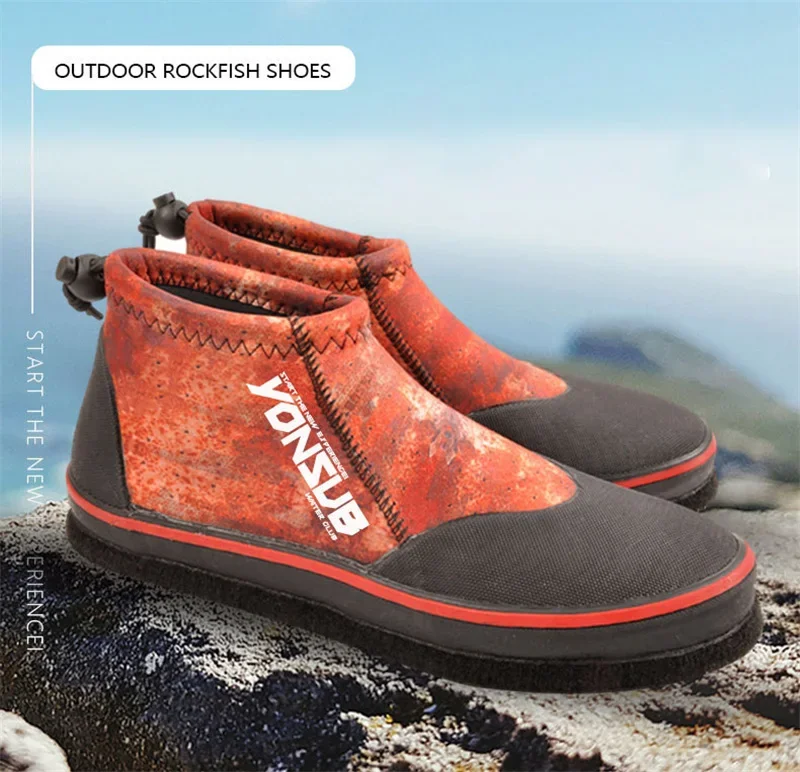 Reef Rock Fishing Shoes Felt Sole with Nails or not Anti Slip Upstream River Beach Diving Surfing Climbing Hunting Wading Boots