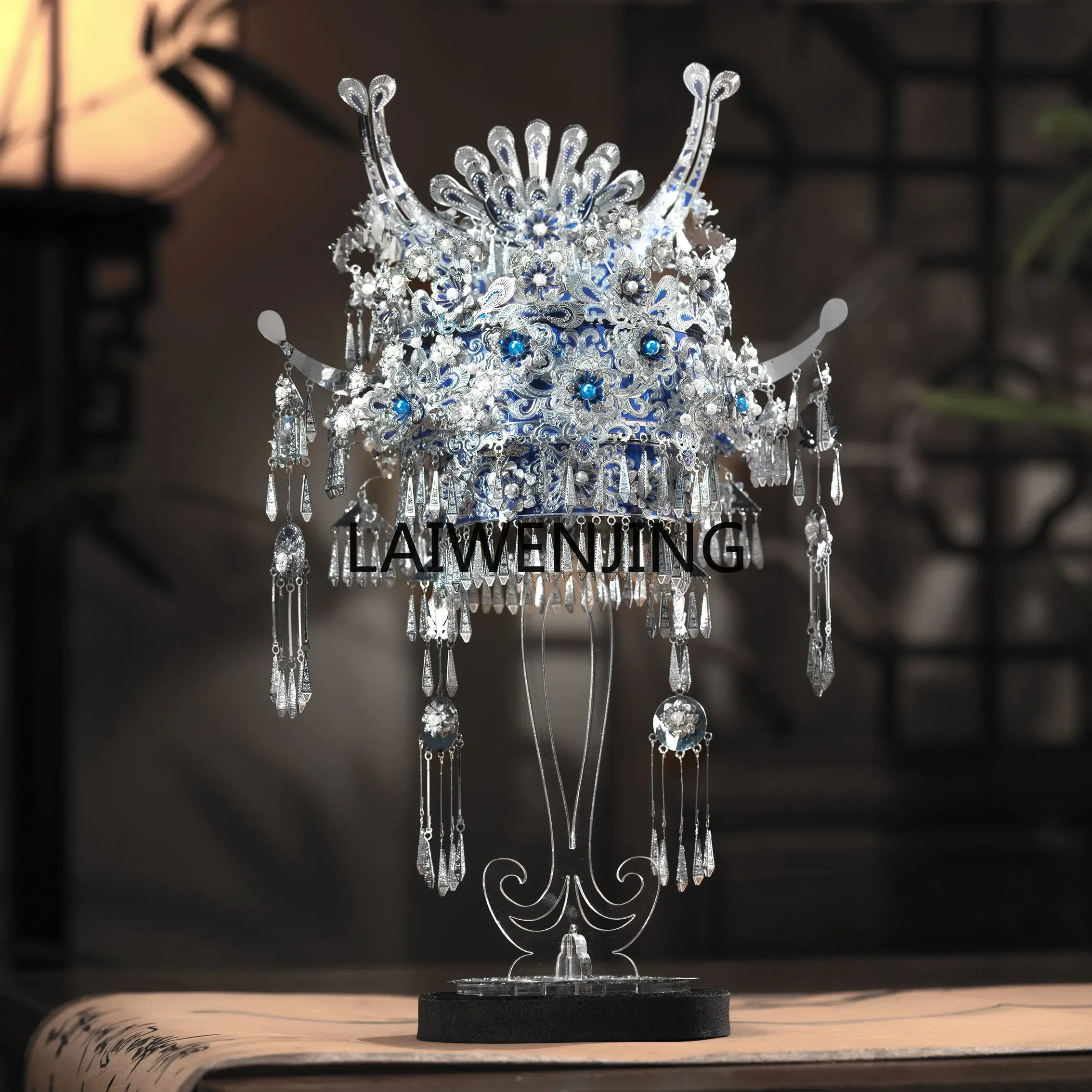 MJY silver crown 3D three-dimensional puzzle Guofeng collection metal assembly model