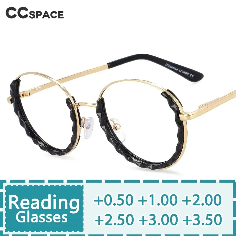 

Retro Half Frame Reading Glasses Women Transparent Computer Glasses Frame Eyeglass Fashion Glasses Round Eyeglasse R51012