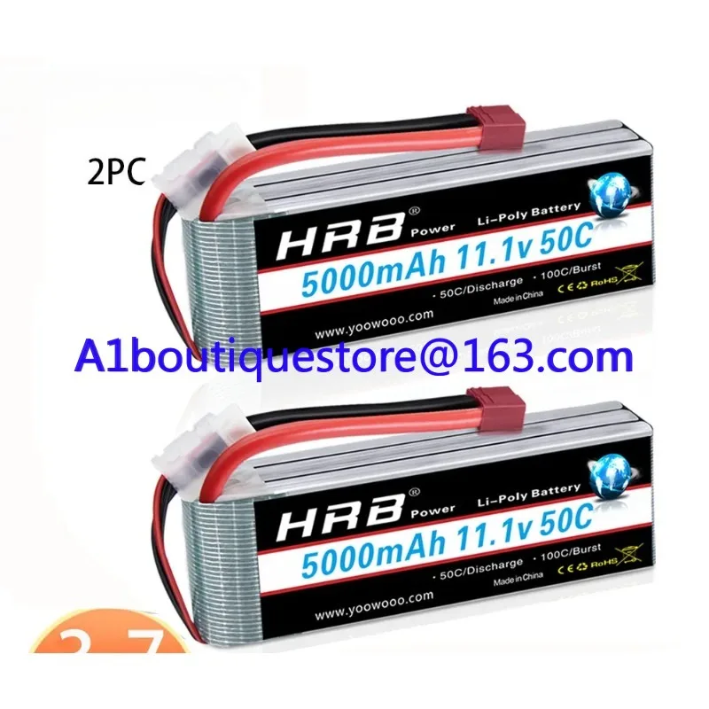 2PCS  2S 3S 4S 6S Lipo Battery 11.1v 1300mah 1500mah 2200mah 4000mah 5000mah RC   with Deans xt60 Plug for  Toys