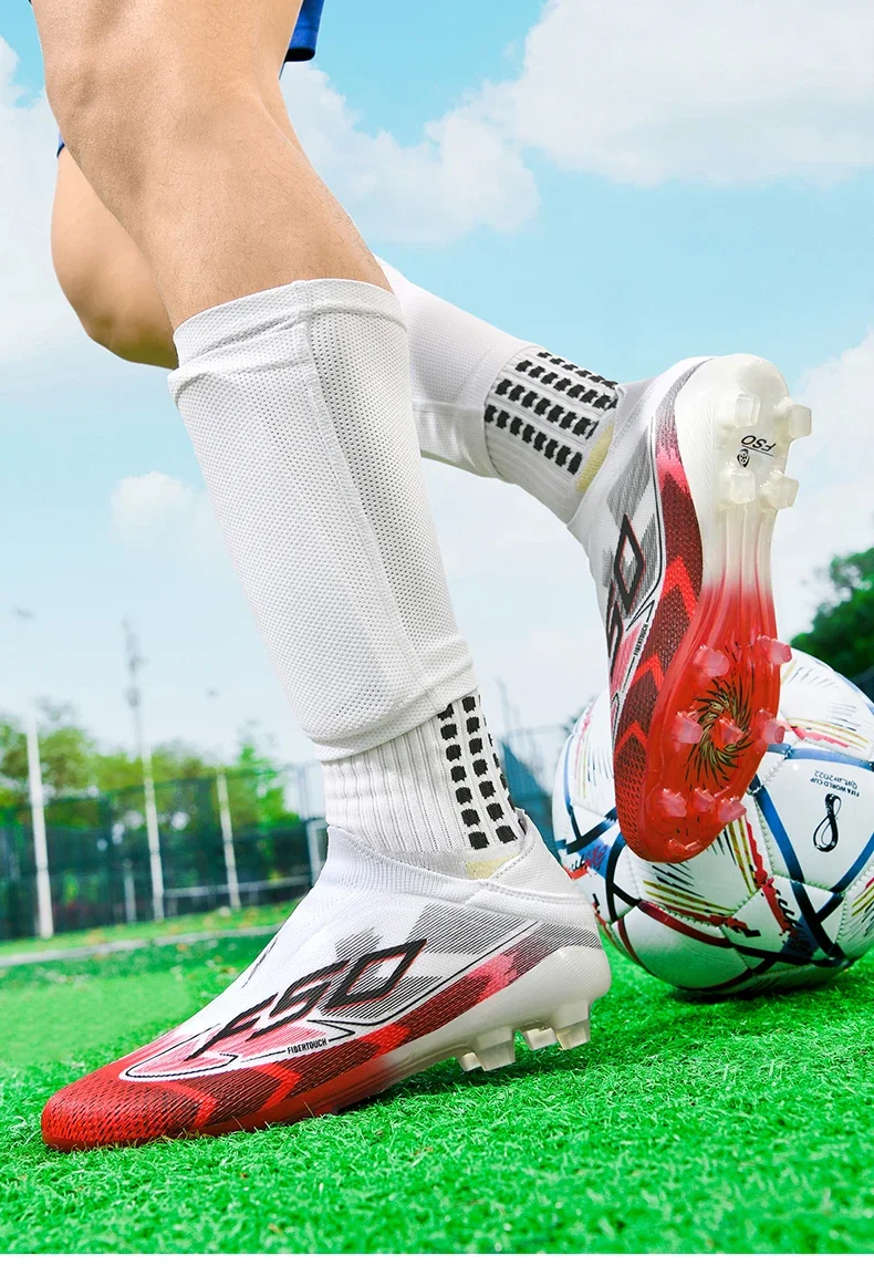 Herren Original Fußballschuhe Hochwertige Atmungsaktive Ultraleichte Profi-Fußballschuhe für Spielfeld und Training – Detail 21