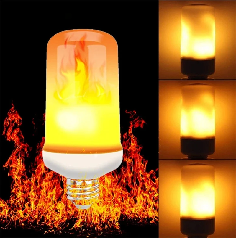 

E27 Led Flame Lamps E14 B22 LED Flame Effect Light Bulb 9W 15W Flickering Emulation Fire Lights 110V 220V Decorative Lamp