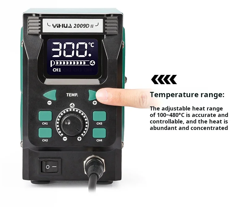 

Professional Digital YIHUA 2009D-II 700W Soldering Station for Chip IC Desoldering & SMD Rework