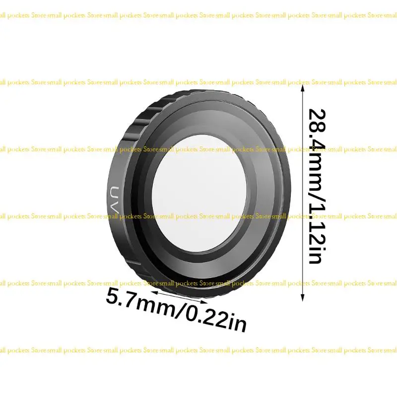 R1WD Protective Waterproof Lens Filter For Action Cameras High Light Transmission Scratch Resistant Aluminum Alloy Frame