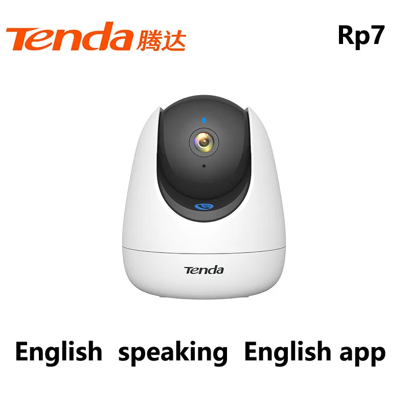 Tenda 5MP Pan/Tilt Security Camera Wi-Fi 6 360° Visual Coverage Network Speaker Two-Way Audio Home Surveillance System