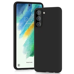 Liquid Silicone Phone Case For For Samsung Galaxy A10 S A20 A30 A50 A70 4G A11 A21 A31 A22 A52 5G A72 Protection Cover TPU Black