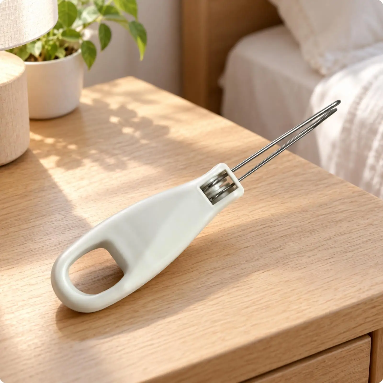 Button Fastener Aid for Elderly Disabled Dressing Helper Tool One Hand Button Hook Stick Portable Zipper Pull Assist
