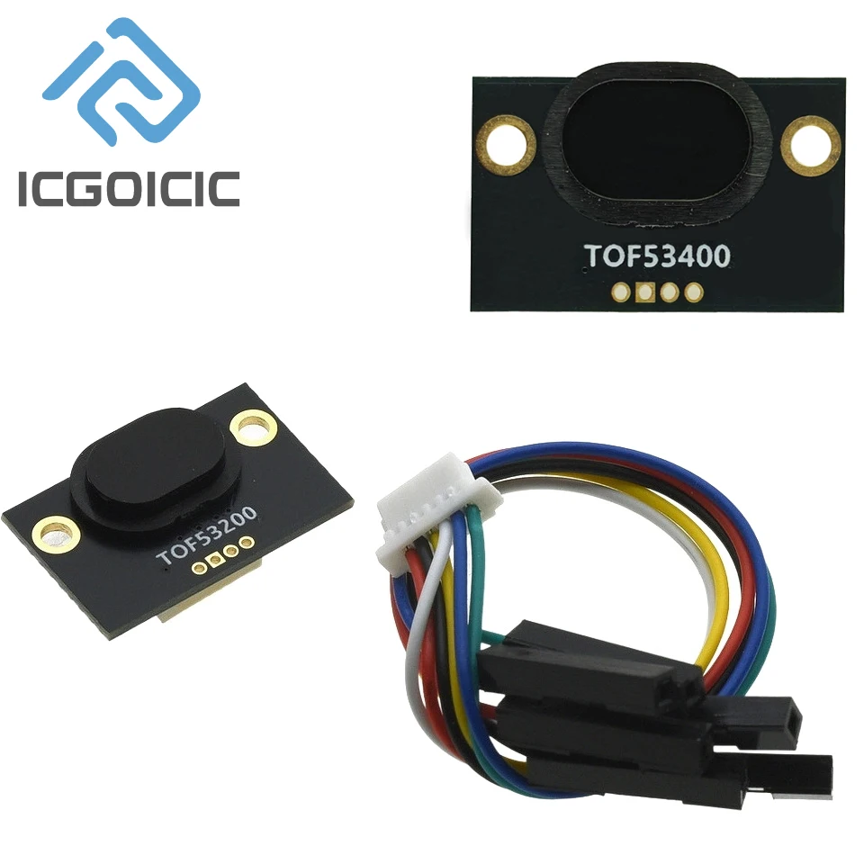 TOF53200/53400 2M/4M Laser-Abstandssensor VL53L0X VL53L1X I2C UART für Arduino Robot
