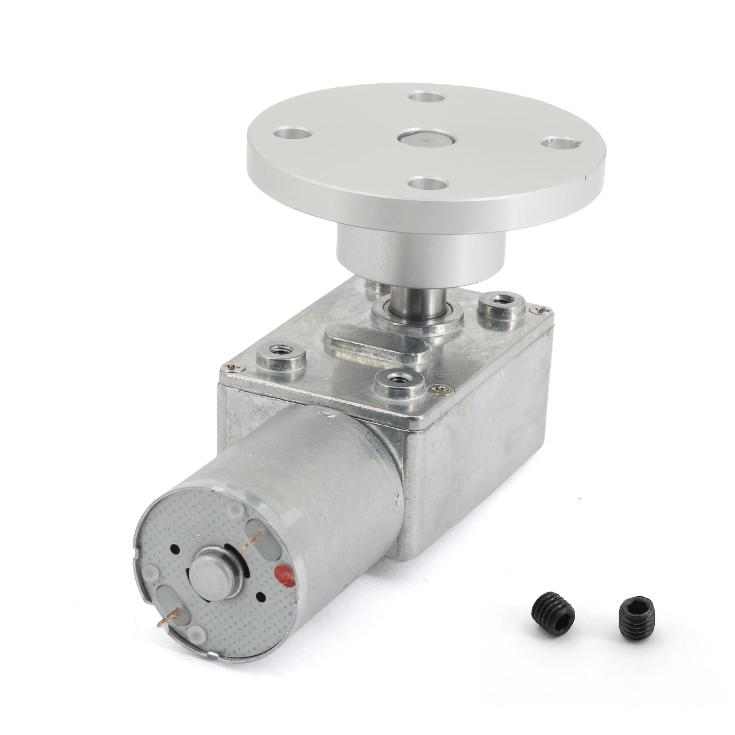 JGY370 Worm Gear Motor WITH COUPING DC 6V12V24V 8MM Axis Gearbox Reducer  Self-locking Reverse Gearbox Length 25MM