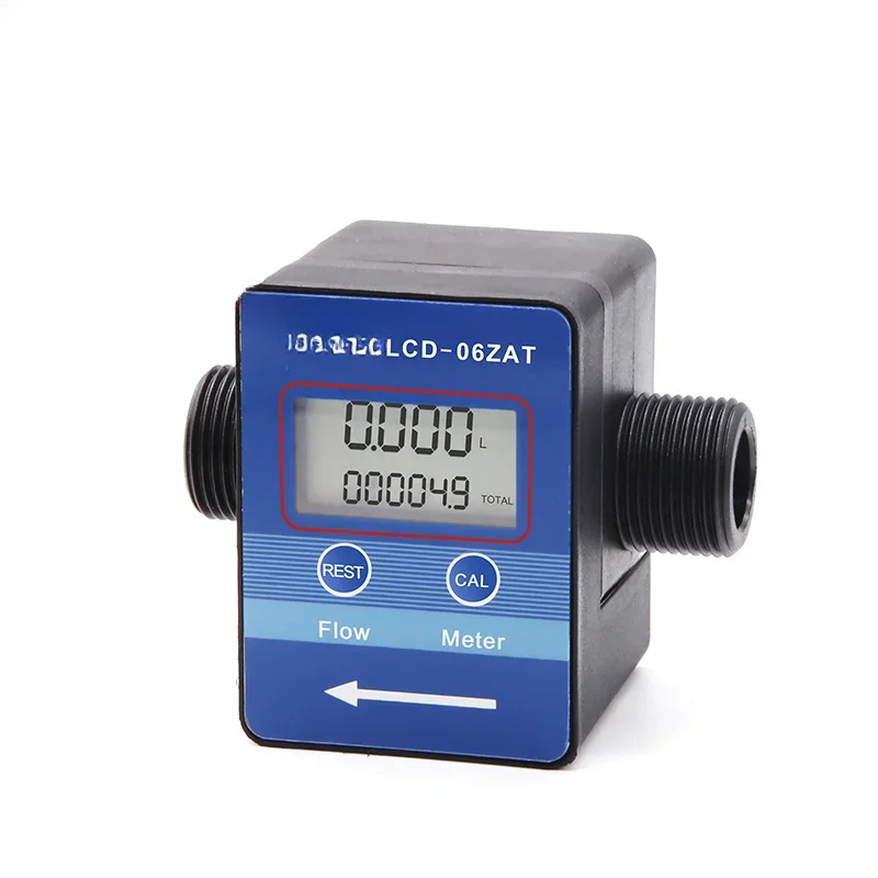 6 Fractional Display Flow Meter Liquid Metering Meter Gear Meter Urea Diesel Engine Oil Hydraulic Oil Water Flow Sensor