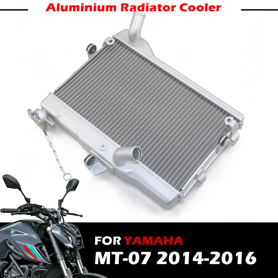 Motorcycle Radiator Cooler Cooling Water Tank For Yamaha  MT07 FZ07 2014 2015 2016 2017 Motorcycle Cccessories