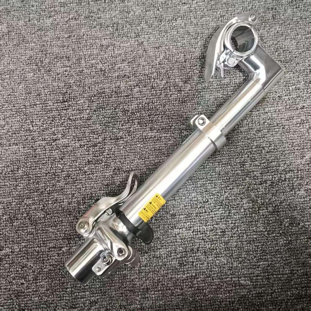 1pcs Quick Release Folding Bike Stem Left Fold Without Thread Aluminum Alloy For 28.6mm Front Fork Bicycle Parts