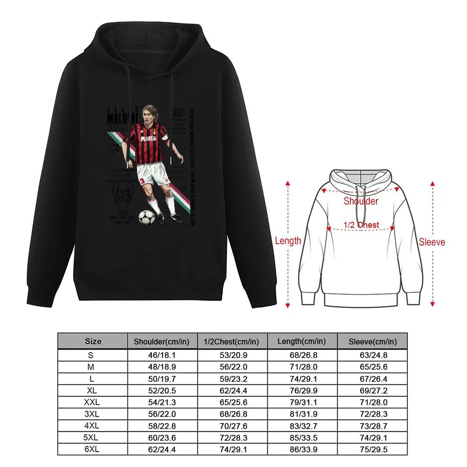 Maldini - ll Capitano Hoodie japanese style men wear korean style clothes men clothing hoodies for men