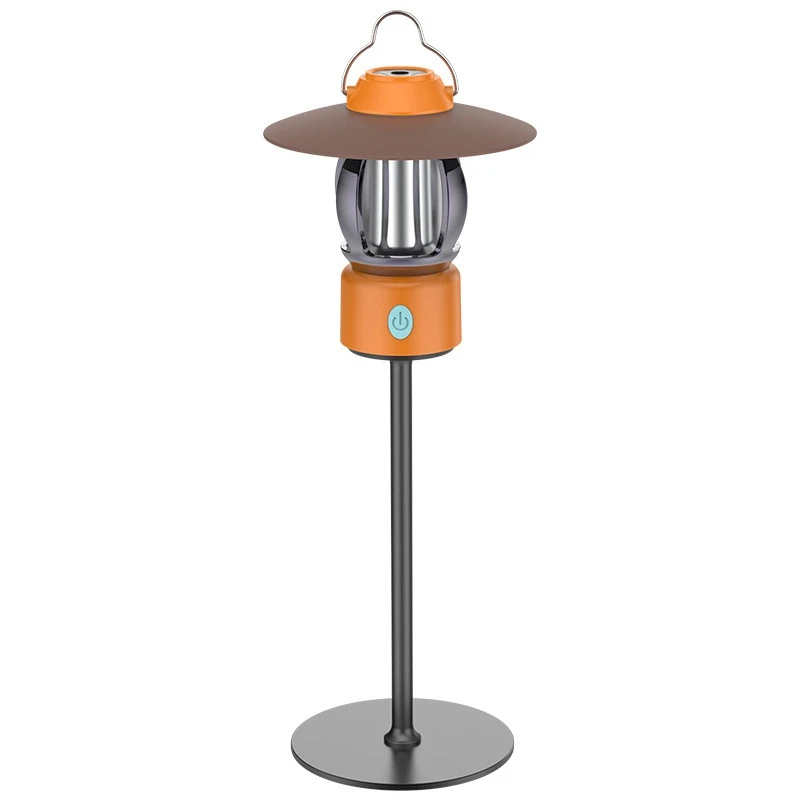 

Retro Hanging Lamp Portable Camping Lamp Outdoor Hanging Tent Lamp Flashlight Multifunctional Rechargeable Lighting